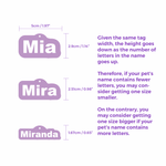 Vivid Pink Arial Bold - 2x Tags Dog Name Tags by Bashtags