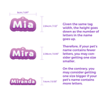 Milk Soda BlueJelly-Bean Font - 2x Tags Dog Name Tags by Bashtags