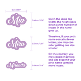 Mint Love-Script Font - 2x Tags Dog Name Tags by Bashtags