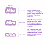 Grey Rock-Sugar Font - 2x Tags Dog Name Tags by Bashtags