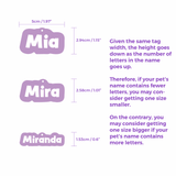 Grey Rock-Sugar Font - 2x Tags Dog Name Tags by Bashtags