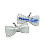 Windowpane Checkers - 2x Tags Dog Name Tags by Bashtags