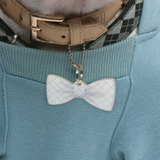 Windowpane Checkers - 2x Tags Dog Name Tags by Bashtags