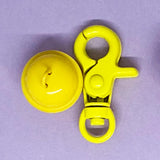 Metal colored trigger clip and bell sets Dog Name Tags by Bashtags
