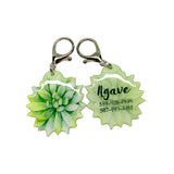 Agave Succulent - 2x Tags Dog Name Tags by Bashtags