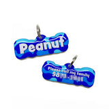 Camo Arctic Sky Rock-Sugar Font - 2x Tags Dog Name Tags by Bashtags