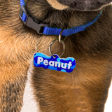 Camo Arctic Sky Rock-Sugar Font - 2x Tags Dog Name Tags by Bashtags