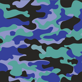 Camo Blue Pine Rock-Sugar Font - 2x Tags Dog Name Tags by Bashtags
