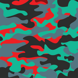 Camo Cherry Meadow Rock-Sugar Font - 2x Tags Dog Name Tags by Bashtags