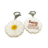 Almond Daisy - 2x Tags Dog Name Tags by Bashtags