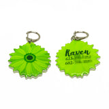Maximum Green Daisy - 2x Tags Dog Name Tags by Bashtags