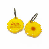 Sunglow Daisy - 2x Tags Dog Name Tags by Bashtags