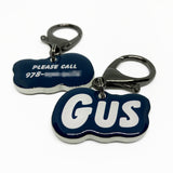 Black Goofy Font - 2x Tags Dog Name Tags by Bashtags
