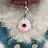 Spanish Pink Hibiscus - 2x Tags Dog Name Tags by Bashtags