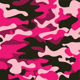 Camo Hot Fuchsia Rock-Sugar Font - 2x Tags Dog Name Tags by Bashtags