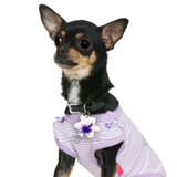 Purple Lily - 2x Tags Dog Name Tags by Bashtags