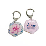 Powder Puff Succulent - 2x Tags Dog Name Tags by Bashtags