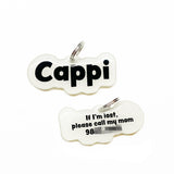 White Rock-Sugar Font - 2x Tags Dog Name Tags by Bashtags