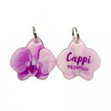 Violet Orchid Dog Name Tags by Bashtags