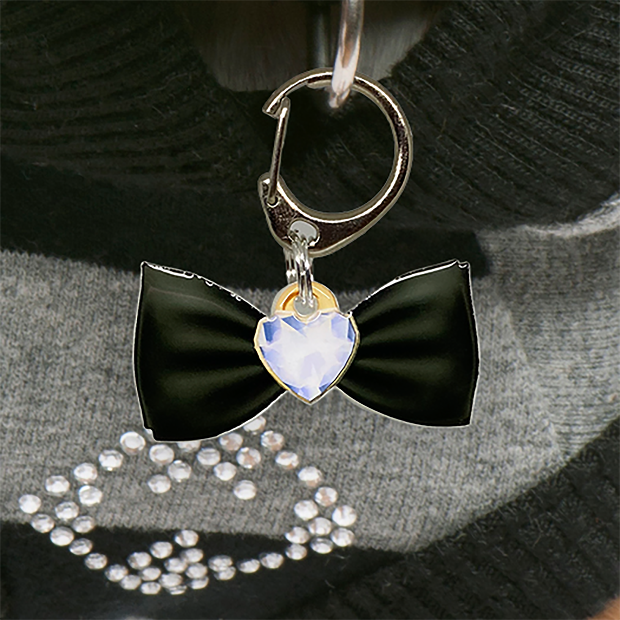 Black Diamond - 2x Tags Dog Name Tags by Bashtags