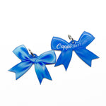 Carolina Blue Ribbon Bowtie Pet ID Tag Dog Tag | Custom Pet ID Tags by Bashtags®