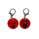 Miniature Pinscher - 2x Tags Dog Name Tags by Bashtags