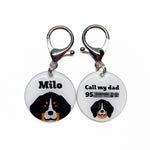 Bernese Mountain Dog Double-Sided Dog Tag | Unique Pet ID Tags by Bashtags®