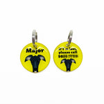 Greyhound - 2x Tags Dog Name Tags by Bashtags