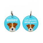 Jack Russell Terrier - 2x Tags Dog Name Tags by Bashtags