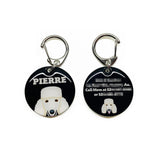 Poodle (White) - 2x Tags Dog Name Tags by Bashtags