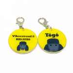 Black Poodle Double-Sided Dog Tag | Unique Pet ID Tags by Bashtags®