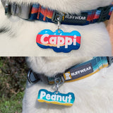 Custom Pet ID Tag Matching with Collar or Harness Dog Name Tags by Bashtags