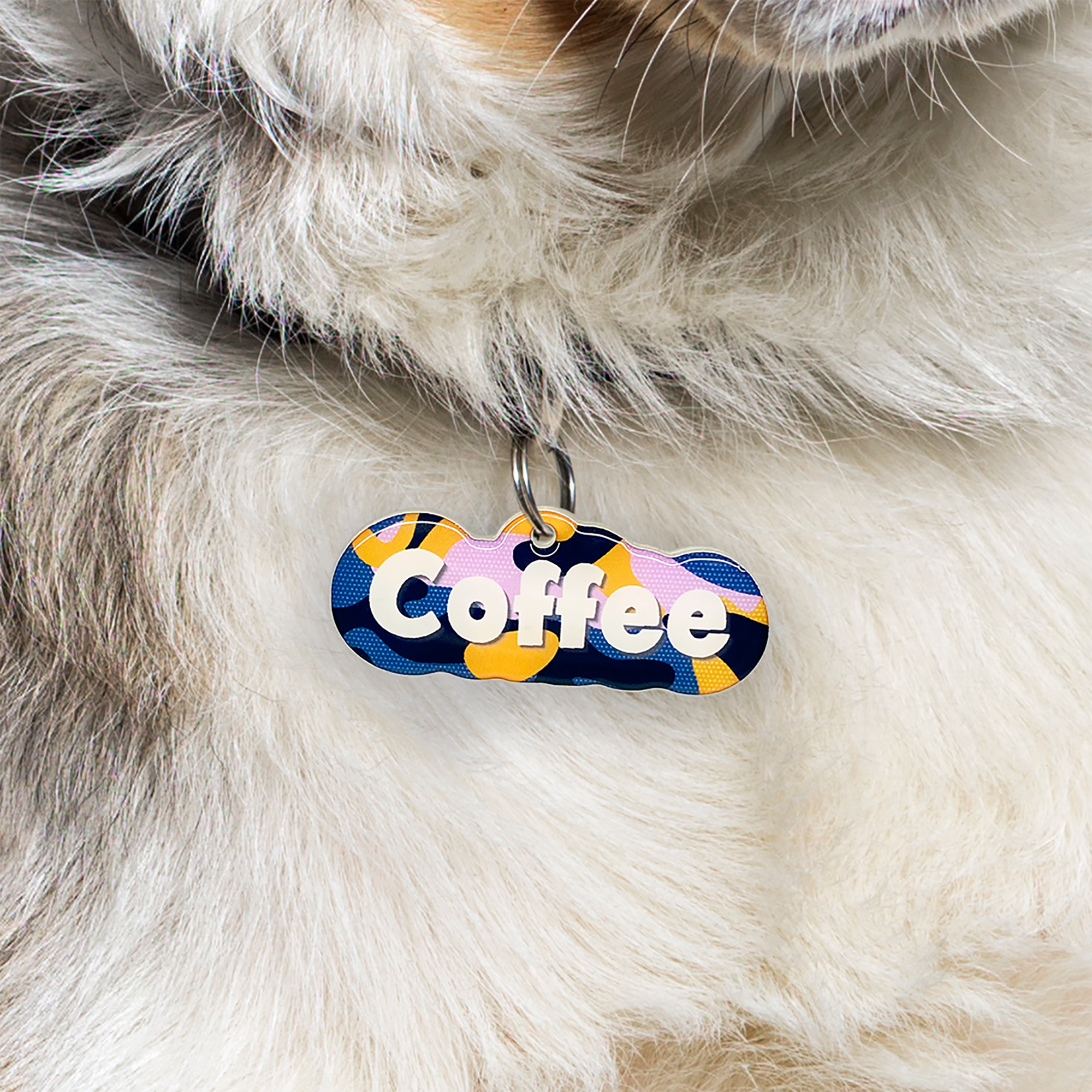 Custom Pet ID Tags For Dogs and Cats Camouflage Pet Name Tags