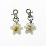 Linen Lily - 2x Tags Dog Name Tags by Bashtags