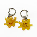 Orange Lily - 2x Tags Dog Name Tags by Bashtags