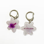 Purple Lily - 2x Tags Dog Name Tags by Bashtags