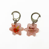 Salmon Pink Lily - 2x Tags Dog Name Tags by Bashtags