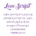 Love-Script Font Pet ID Tag by Bashtags