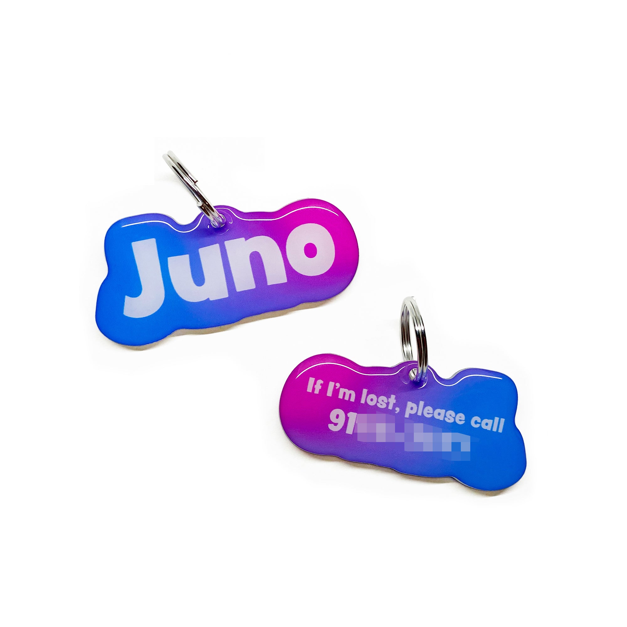 Bubble Gum - 2x Tags Dog Name Tags by Bashtags