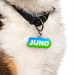 Lime Punch Mesh Gradient Pet ID Tag Dog Tag | Custom Pet ID Tags by Bashtags®