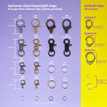 Standard clasps and rings for Bashtags Unique Pet ID Tags
