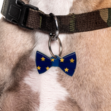 Starry Night Bowtie Pet ID Tag Dog Tag | Custom Pet ID Tags by Bashtags®