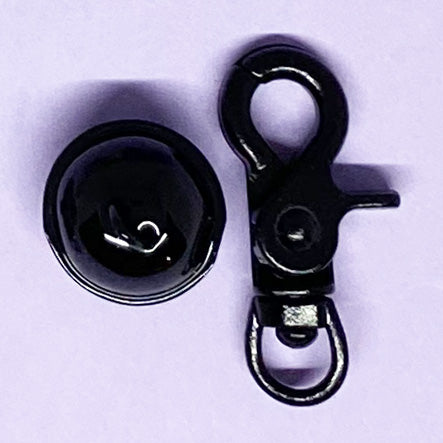 Metal colored trigger clip and bell sets | Add-ons for Bashtags™