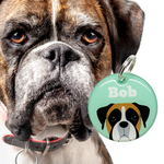 Boxer Double-Sided Dog Tag | Unique Pet ID Tags by Bashtags®