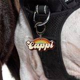 Coke Float Retro-Script Font Dog Name Tags by Bashtags
