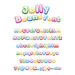 Milk Soda BlueJelly-Bean Font - 2x Tags Dog Name Tags by Bashtags