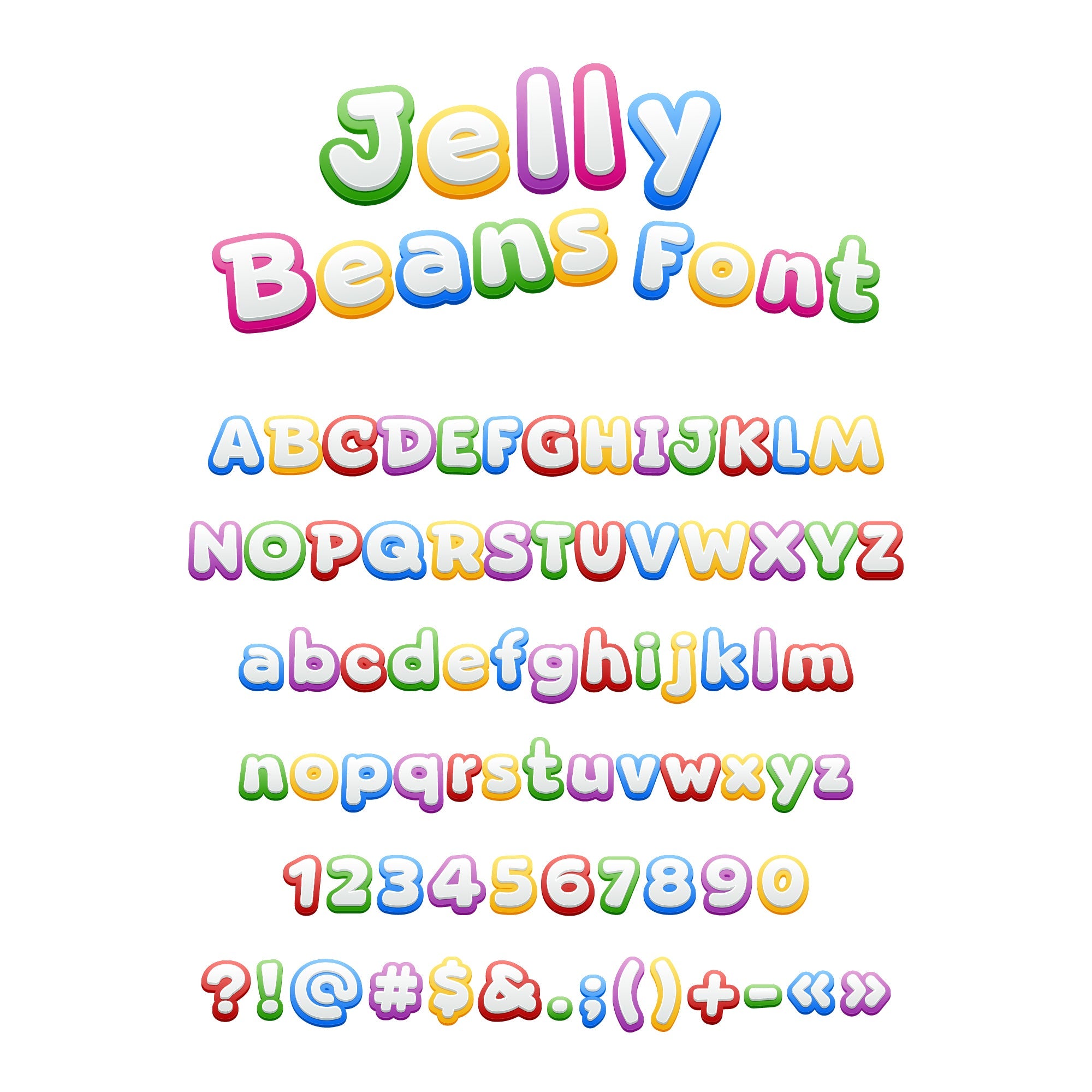 Jelly-Bean Font Pet ID Tag by Bashtags