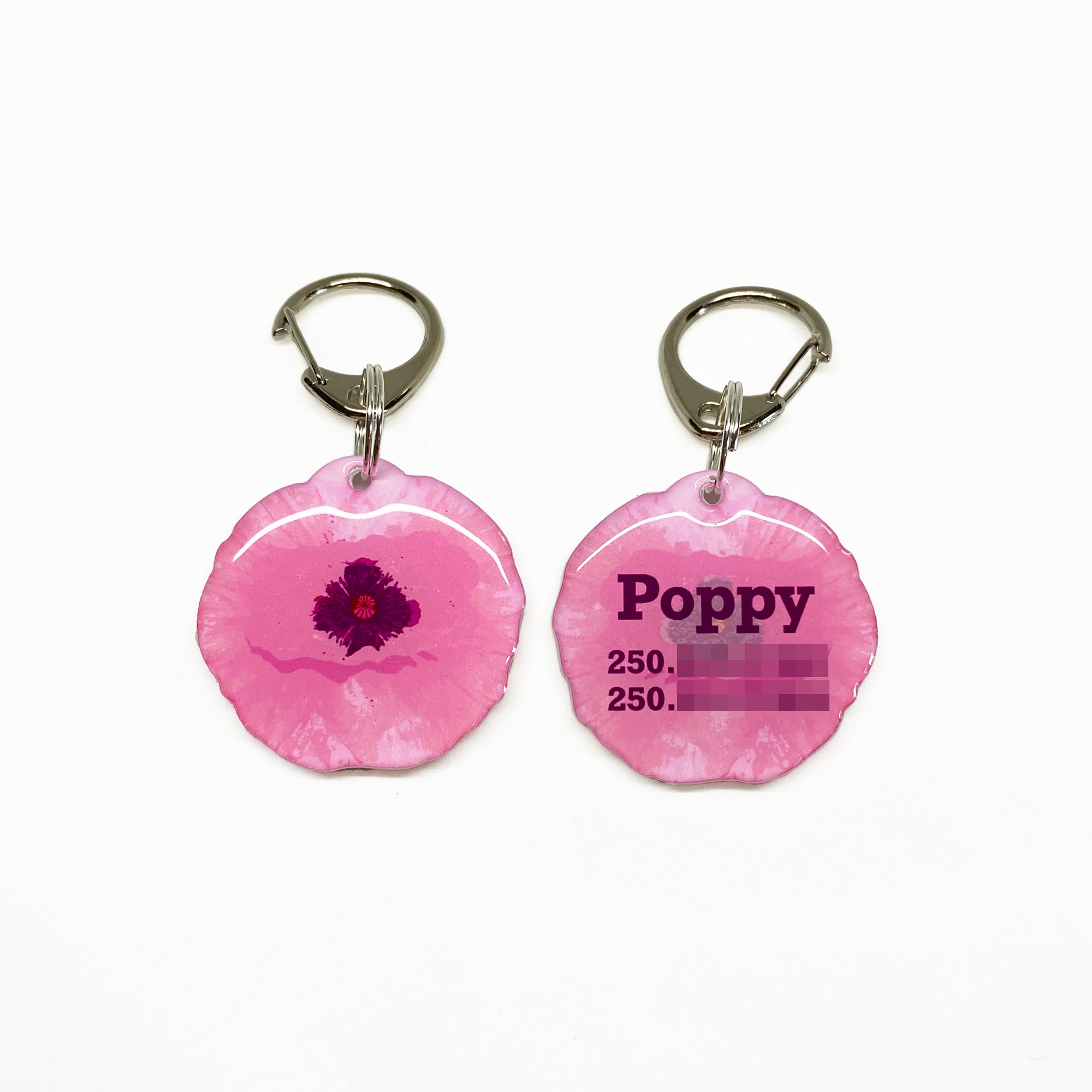 Poppy Pet ID Tag Dog Tag | Unique Pet ID Tags by Bashtags