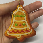 Gingerbread Christmas Bell Pet ID Tags | Unique Pet ID Tags by Bashtags