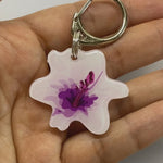 Purple Lily - 2x Tags Dog Name Tags by Bashtags